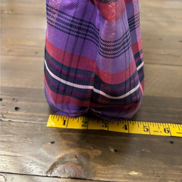 Coach Poppy Tartan Plaid Glam Tote Bag - Picture 13 of 15